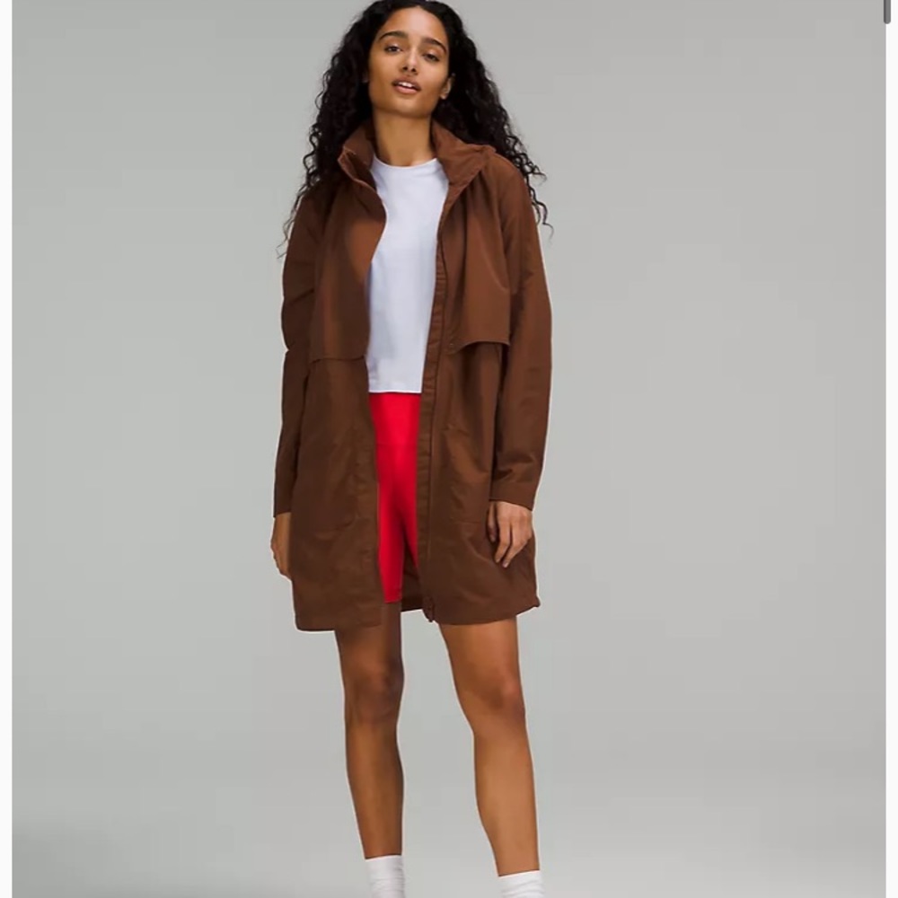 Lululemon NWOT Always Effortless Jacket *Long in Roasted Brown Size 4